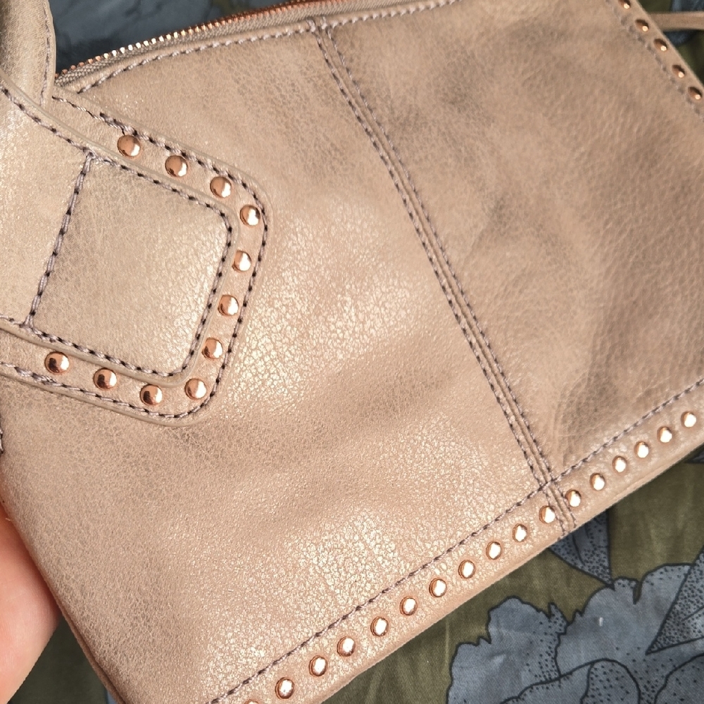 Hobo Metallic Leather Studded Clutch - Picture 2 of 6
